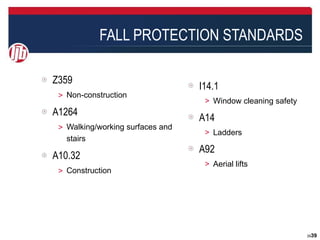 Impact of ANSI Standards on Fall Protection Equipment Purchase | PPT