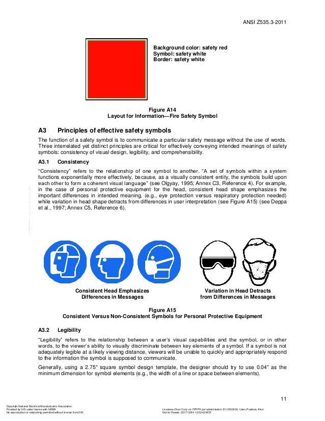 Ansi z535.3 2011 criteria for safety symbols