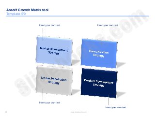 Ansoff growth matrix templates Slide 10
