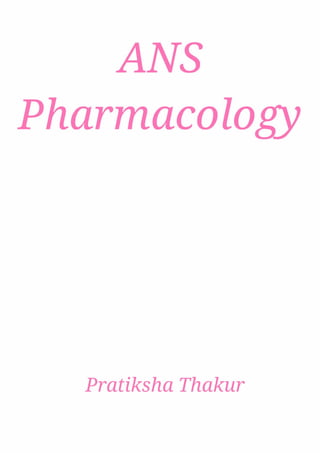 ANS Pharmacology 