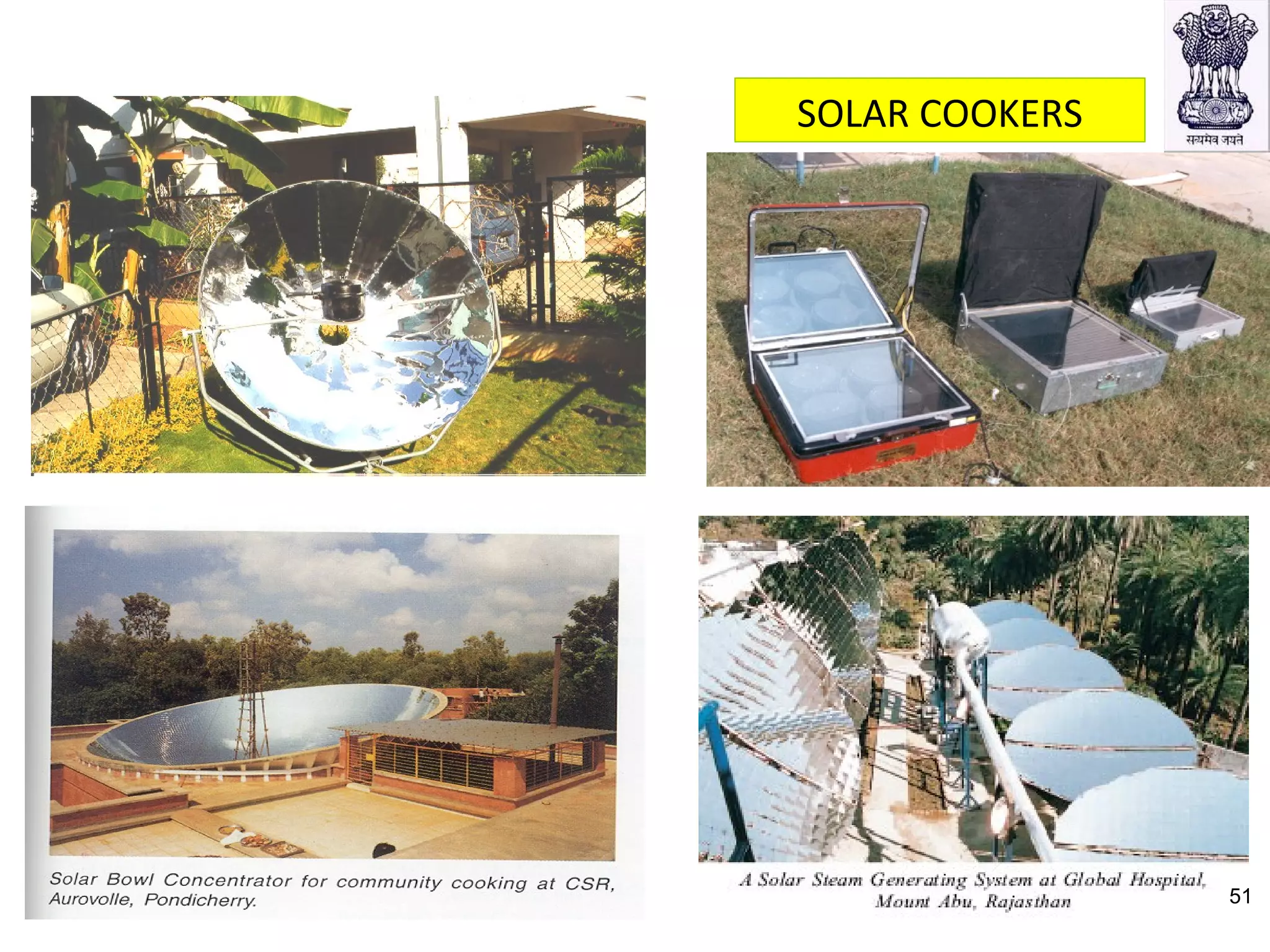 SOLAR COOKERS
51
 