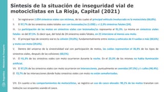 Análisis de la situación de  inseguridad vial de motociclistas  en La Rioja (Capital)