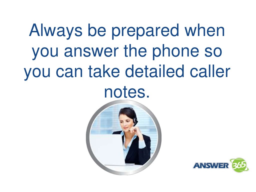 Telephone Answering Tips for Business Success