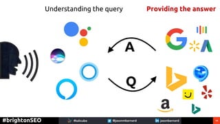 14#brightonSEO
Understanding the query
Q
A
Providing the answer
 