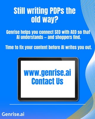 Answer engine optimization Insights by Genrise.ai
