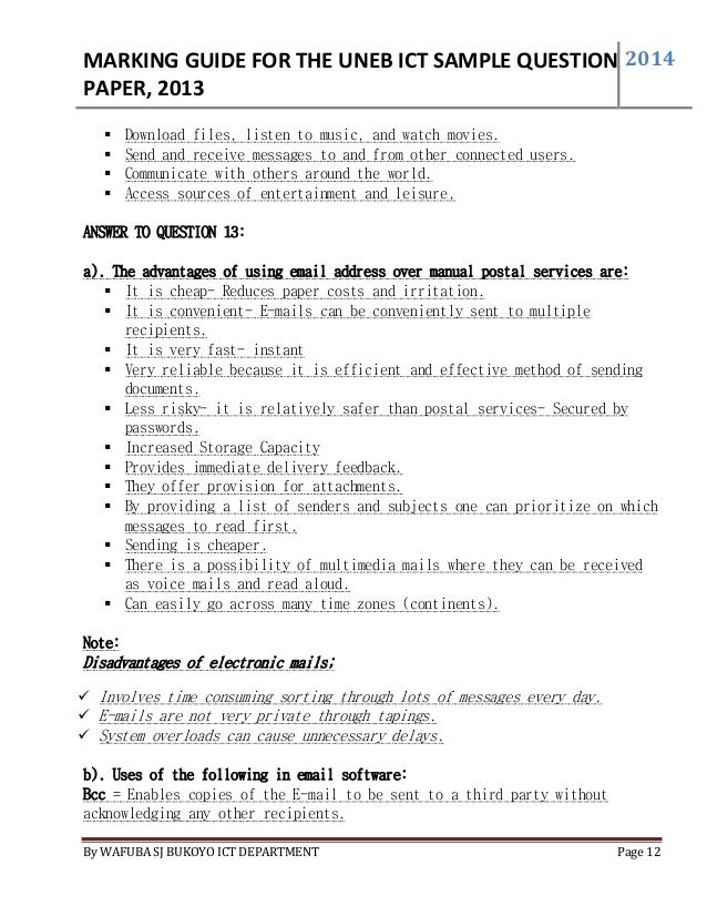 answer guide to uneb sample question paper 2013 print by wafuba sj bu