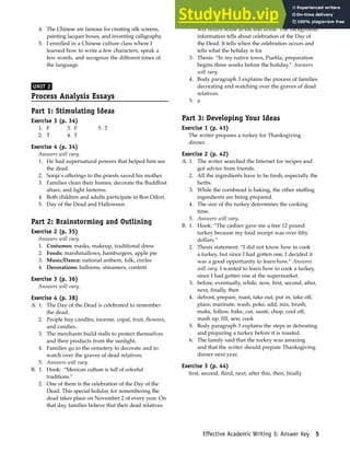Answer Key Booklet Contents | PDF