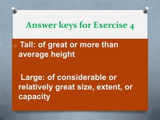 Tall Functions Key Answer keys | PPTX