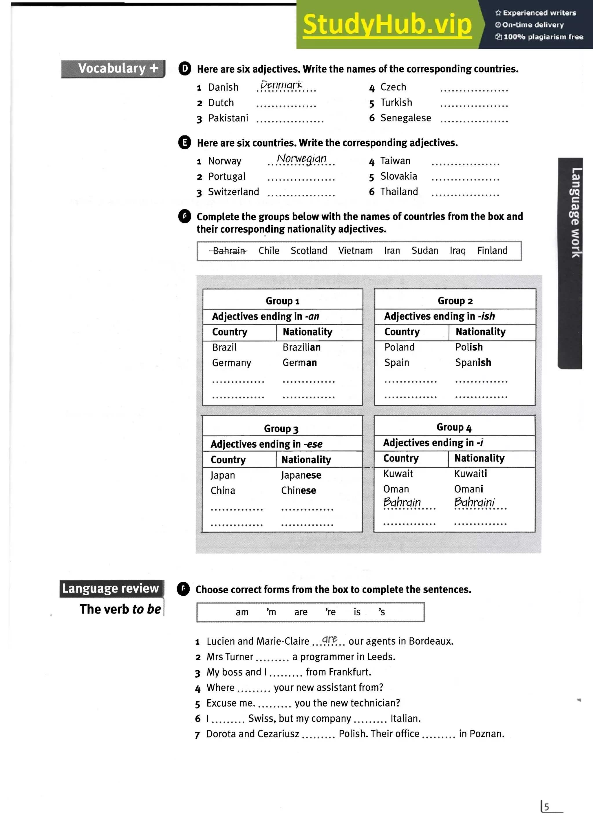Answer Market Leader Pre-Intermediate | PDF | Food & Drink