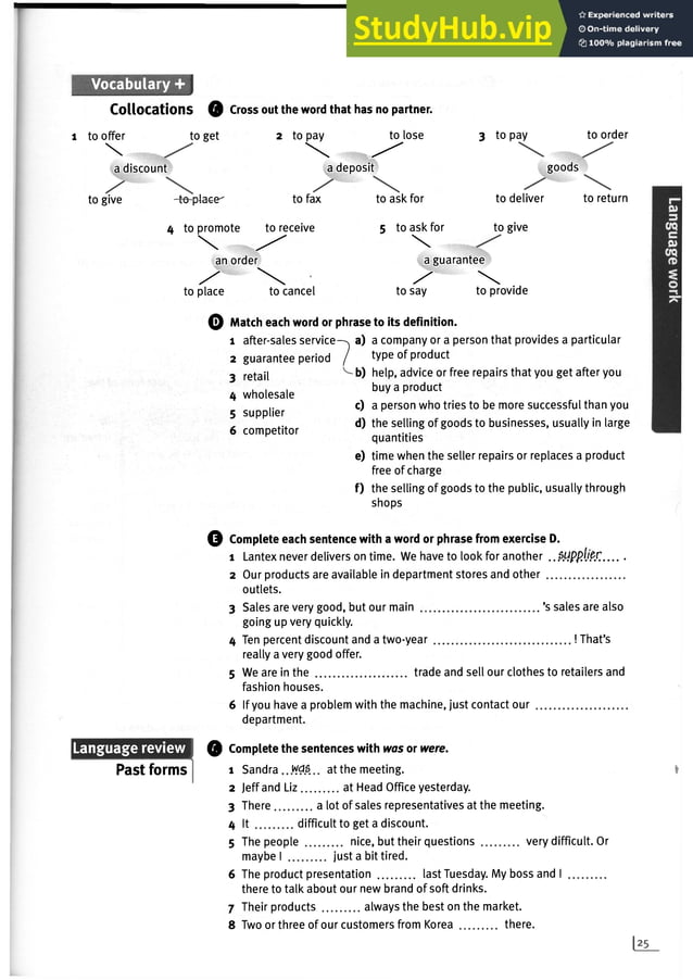 Answer Market Leader Pre-Intermediate | PDF | Food & Drink