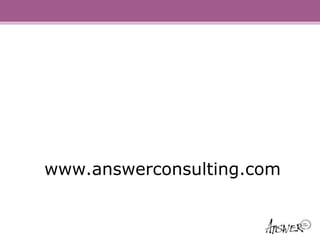 Questions?




www.answerconsulting.com
 