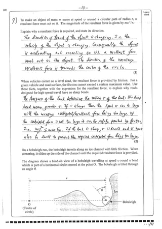 1.1 Further mechanics sample test [answers]