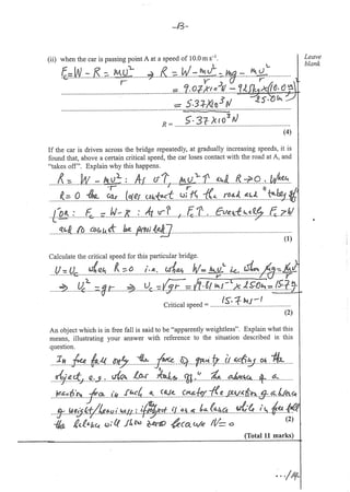 1.1 Further mechanics sample test [answers]