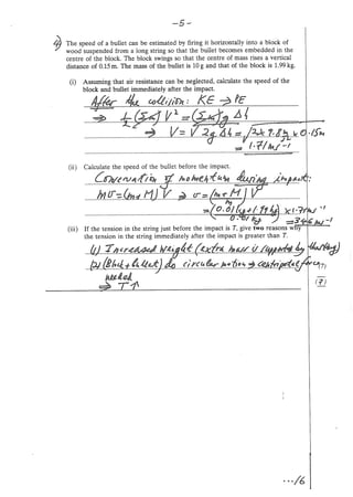 1.1 Further mechanics sample test [answers]