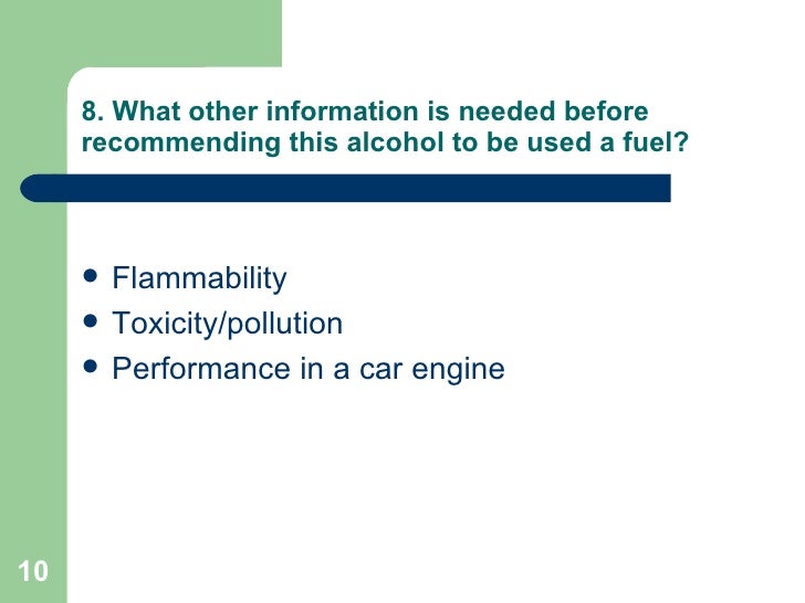 burning alcohols coursework Category: gcse chemistry coursework investigation title: investigation of the heat energy produced by combustion of various alcohols my account investigation of the heat energy produced by combustion of various alcohols. burning alcohols coursework Category: gcse chemistry coursework investigation title: investigation of the heat energy produced by combustion of various alcohols my account investigation of the heat energy produced by combustion of various alcohols.
