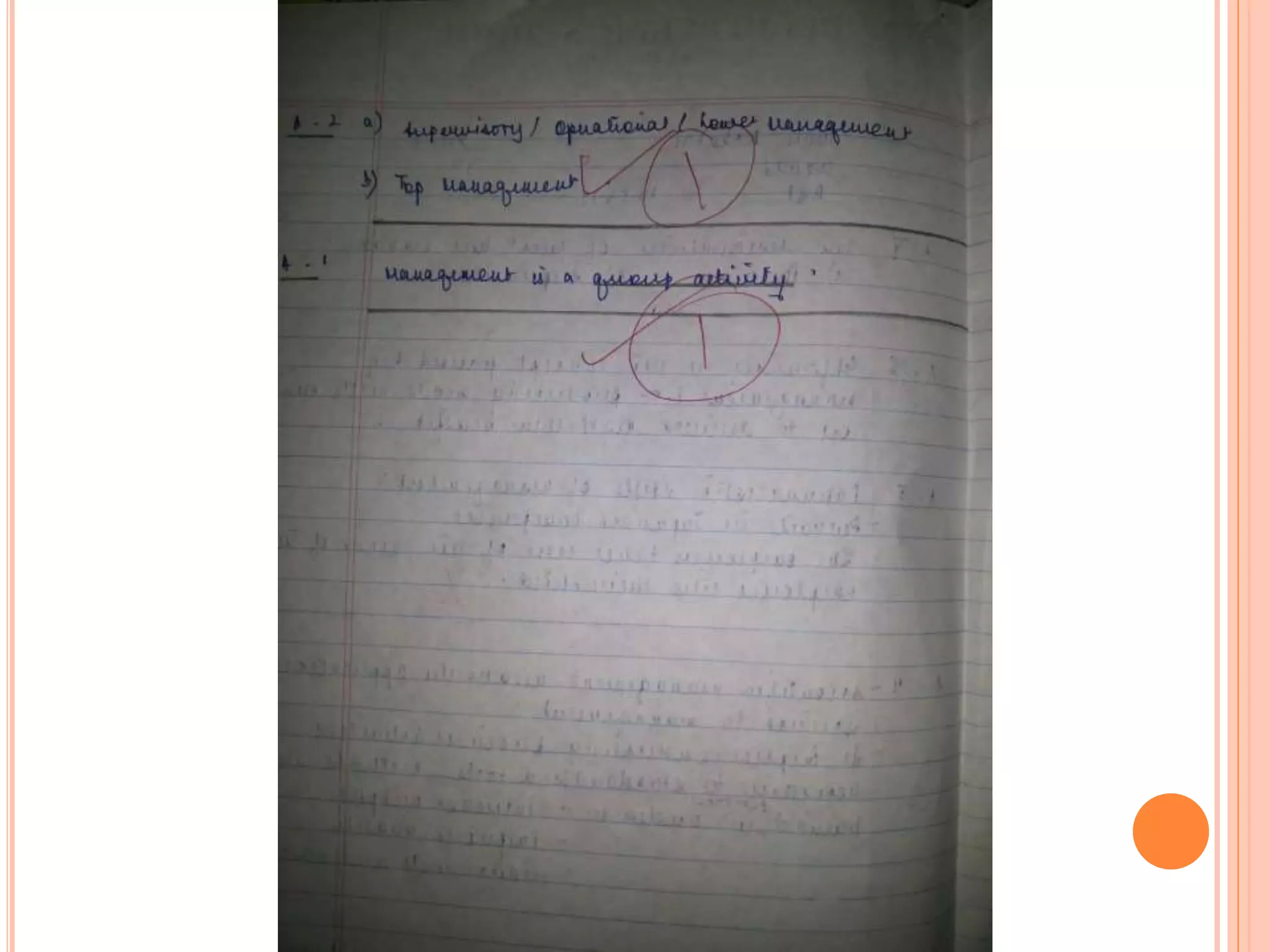 Answer sheet set A (Ch1 and Ch 2 only Tylor's principles)