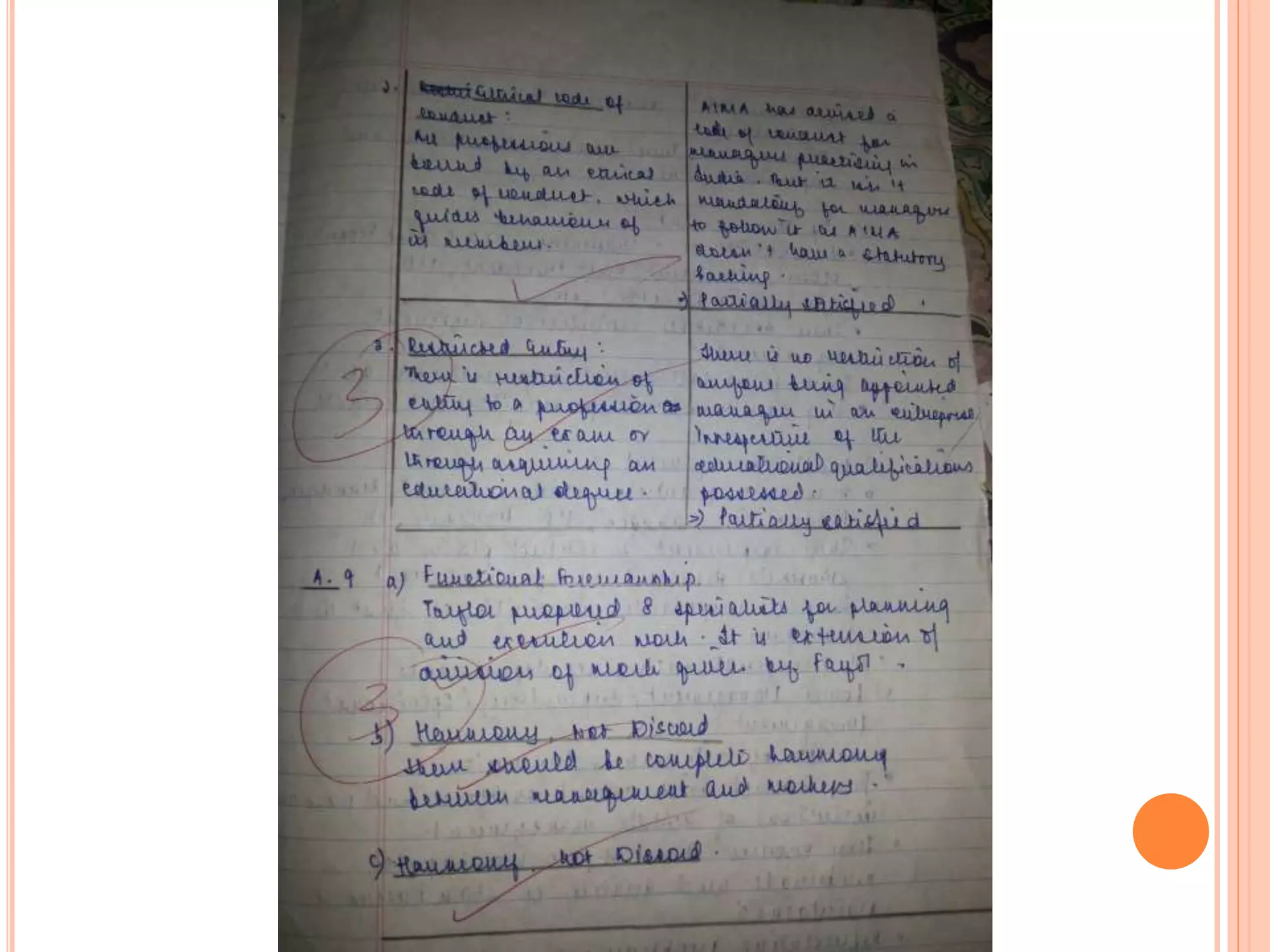 Answer sheet set A (Ch1 and Ch 2 only Tylor's principles)