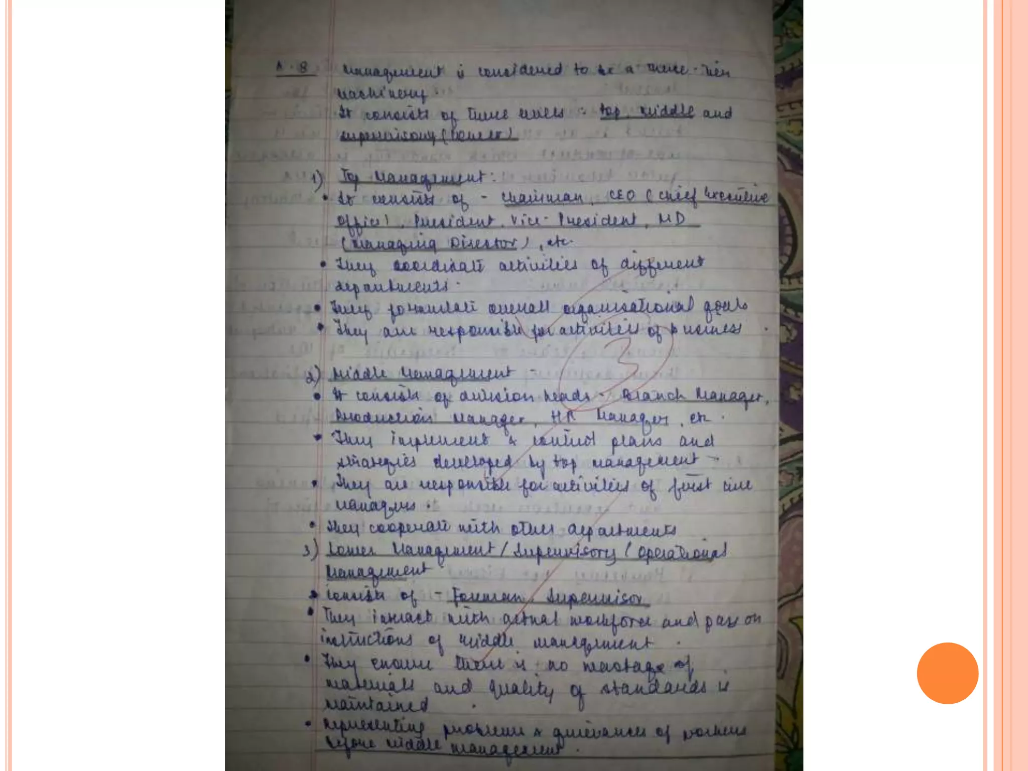 Answer sheet set A (Ch1 and Ch 2 only Tylor's principles)