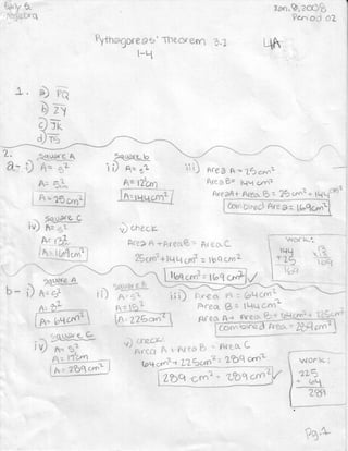 Answers pythagoras3 1_homework 
