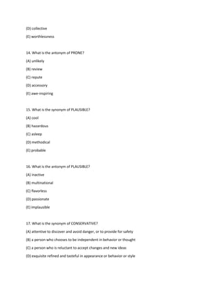 Gre Flashcards | PDF
