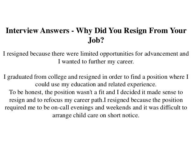 how to resign from your job