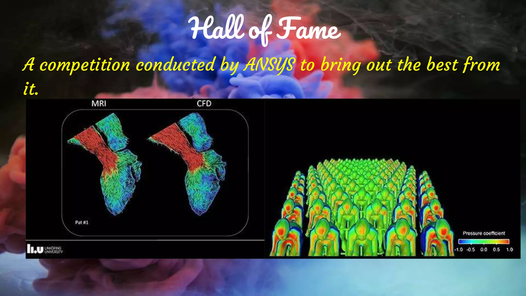 Hall of Fame
A competition conducted by ANSYS to bring out the best from
it.
 