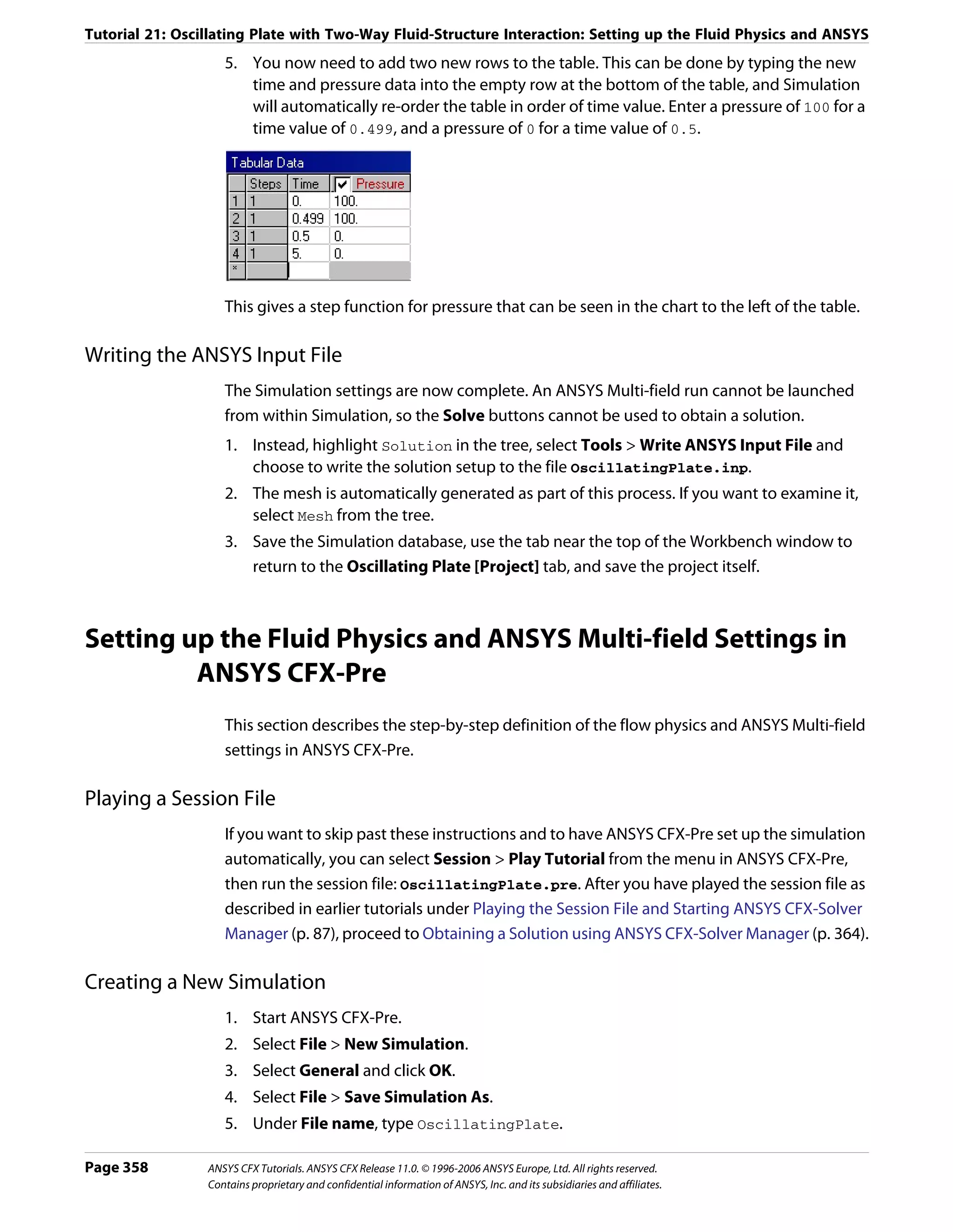 Ansys 11 tutorial