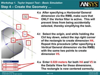 Comprehensive Workshop on Taylor Impact Test Simulation Using ANSYS ...