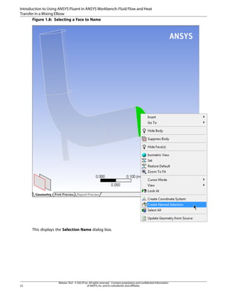 Comprehensive ANSYS Fluent Tutorial Guide for Fluid Flow and Heat ...