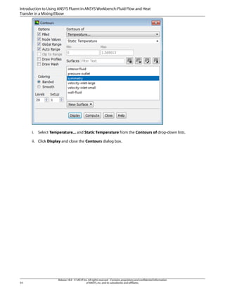 Comprehensive ANSYS Fluent Tutorial Guide for Fluid Flow and Heat ...