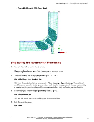 Ansys Backup File Structure ANSYS 2022 ICEMCFD meshing tutorial -step by step | PDF