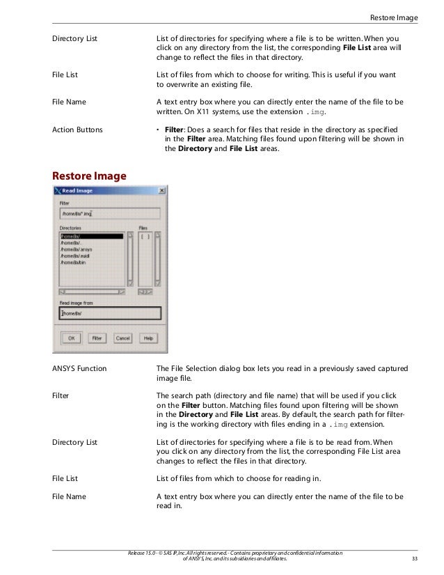 ansys mechanical apdl command input list