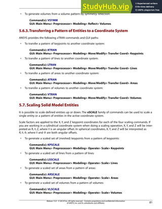 ANSYS Mechanical APDL Modeling And Meshing Guide Copyright And ...
