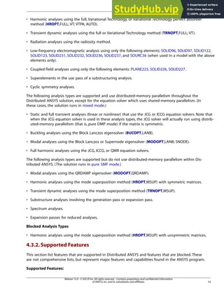 ANSYS Mechanical APDL Parallel Processing Guide | PDF