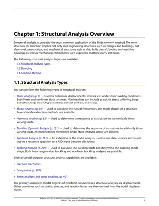 Comprehensive Structural Analysis Guide Using ANSYS 2025 R1 | PDF