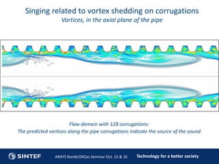 Technology for a better societyANSYS NordicOilGas Seminar Oct. 15 & 16
Singing related to vortex shedding on corrugations
...
