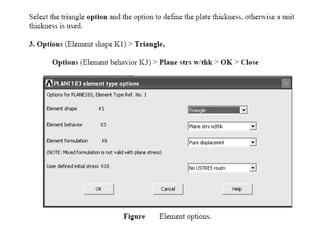 Ansys plate with central hole 1