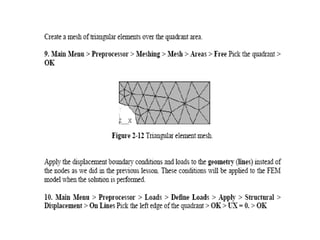 Ansys plate with central hole 1