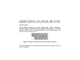Ansys plate with central hole 1