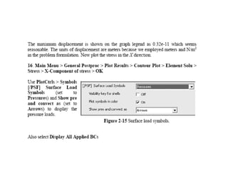 Ansys plate with central hole 1