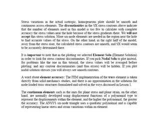 Ansys plate with central hole 1