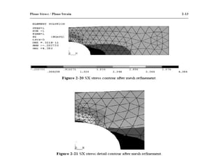 Ansys plate with central hole 1