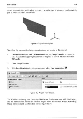 Ansys workbench tutorial release 10 kent l. lawrence | PDF