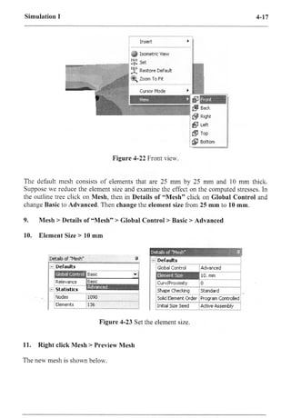 Ansys workbench tutorial release 10 kent l. lawrence | PDF