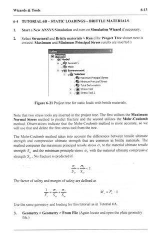 Ansys workbench tutorial v.10
