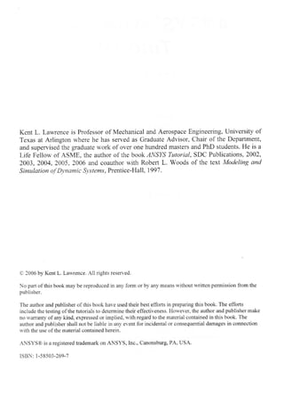 Ansys workbench tutorial v.10