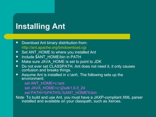 Ant - Another Neat Tool | PPT