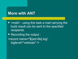 Ant - Another Neat Tool | PPT