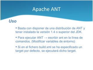 Breve introducción a Apache Ant | PDF