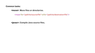Comprehensive Guide to Apache Ant Build Tool for Java Projects | PPTX